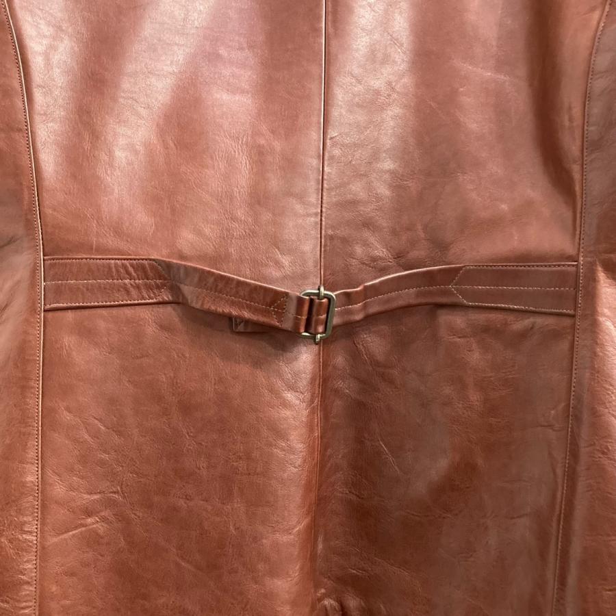 値下げ】SOU SOUS 切替レザージャケット 06-SS02221 ブラウン×ベージュ