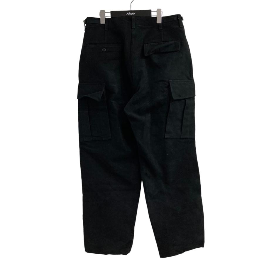 COMOLI コモリ モールスキンBDUパンツワイドパンツ Y03-03019 ブラック 