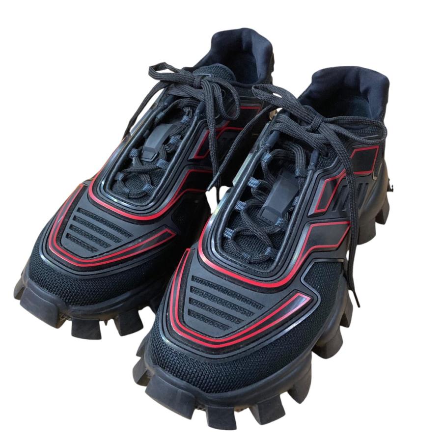 PRADA 【値下げ】PRADA ローカットスニーカー 2EG293 ブラック サイズ 