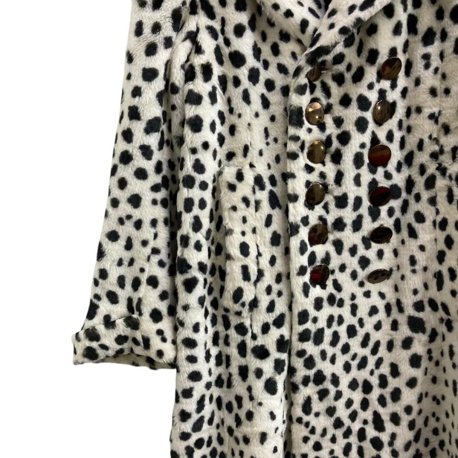 値下げ】ORIMI アニマル柄 ナポレオンコート ホワイト サイズ：2