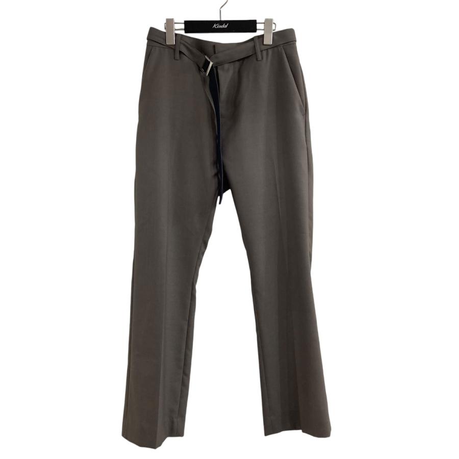 sacai 20aw ベルト　付き　パンツ sacai(サカイ) Suiting Bonding Pants ボンディングベルテッド