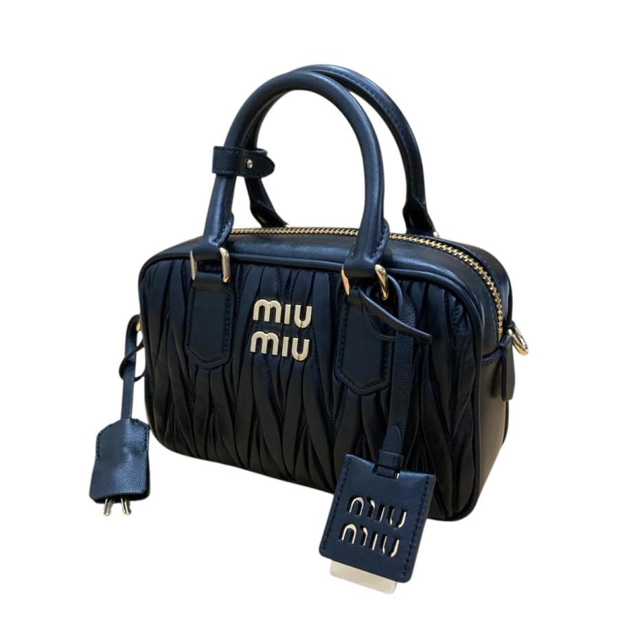 miu 【値下げ】MIU MIU アルカディマテラッセレザーバッグスモール  