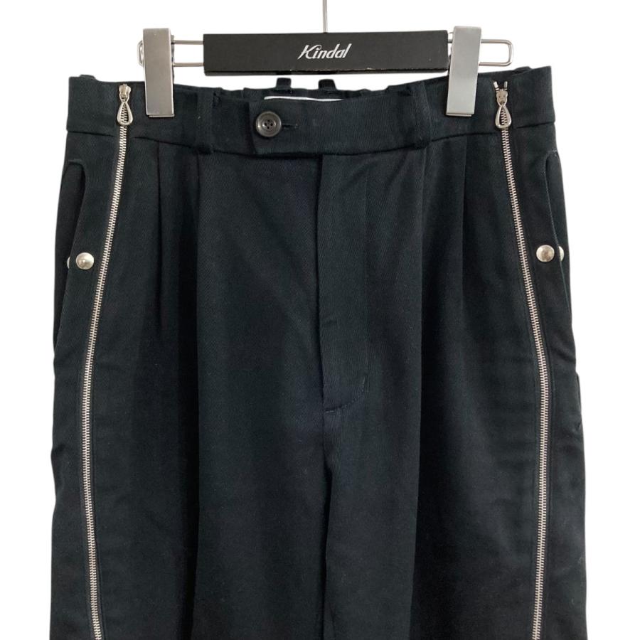 KIKO KOSTADINOV ウエストパンツブラック 44 Kiko Kostadinov(キココスタディノフ) ジップデザインパンツ