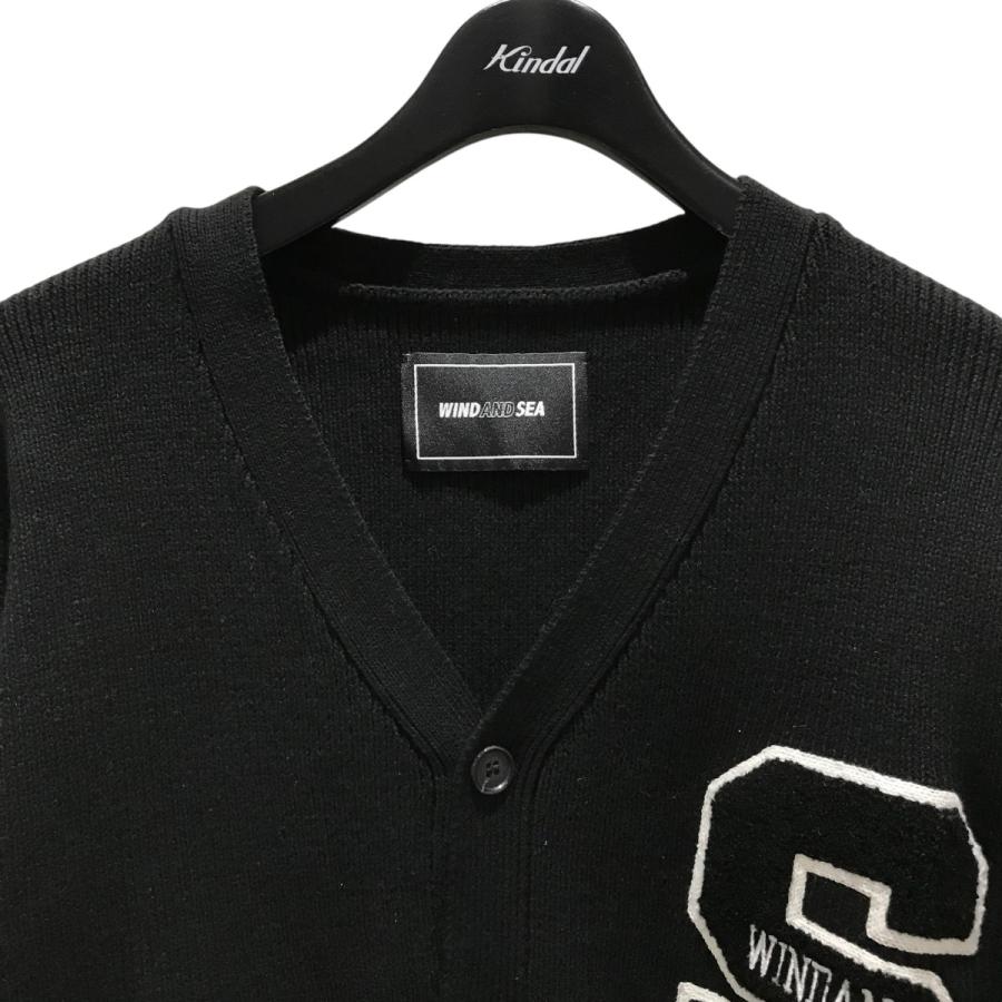 WIND AND SEA / カーディガン(厚手)/L/コットン/BRW/WDS-O-TRAD-23-Q1-KN-02/23SS/Letter// WIND AND SEA（ウィンダンシー） 【値下げ】WIND AND SEA コットン