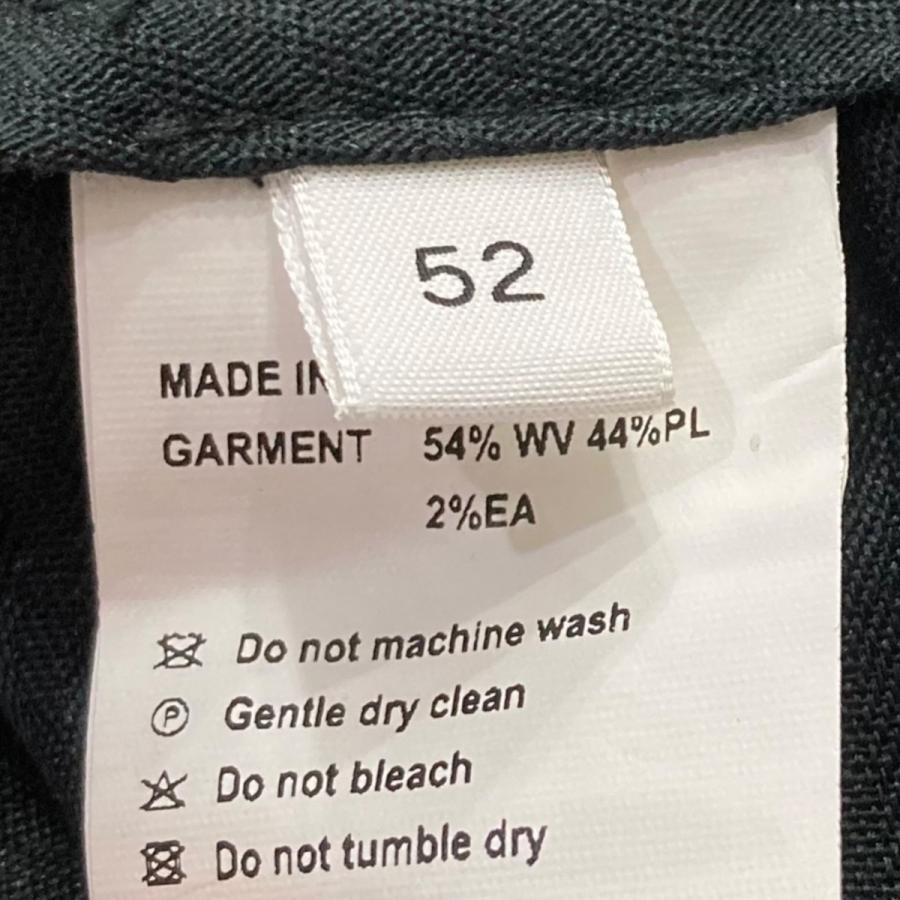 値下げ】CMMN SWDN デザインスラックスパンツ ブラック×ホワイト