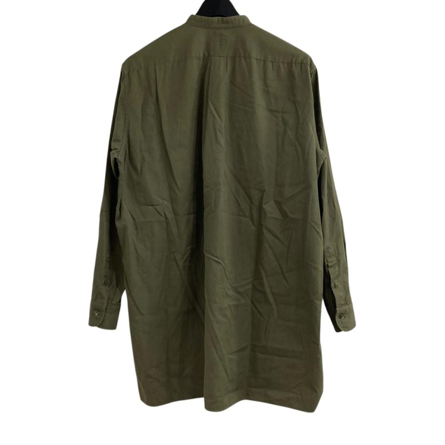 COMOLI コモリ コットンネルバンドカラーシャツ L03-02006 カーキ 
