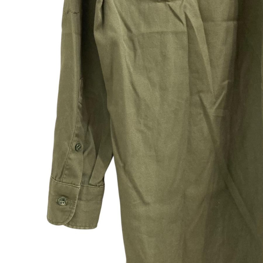 COMOLI コモリ コットンネルバンドカラーシャツ L03-02006 カーキ 