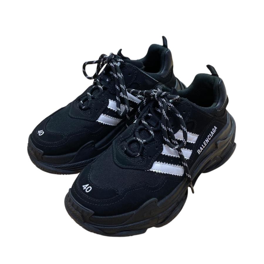 バレンシアガ トリプルS 40 アディダス BALENCIAGA バレンシアガ トリプルS アディダス ブラック サイズ40