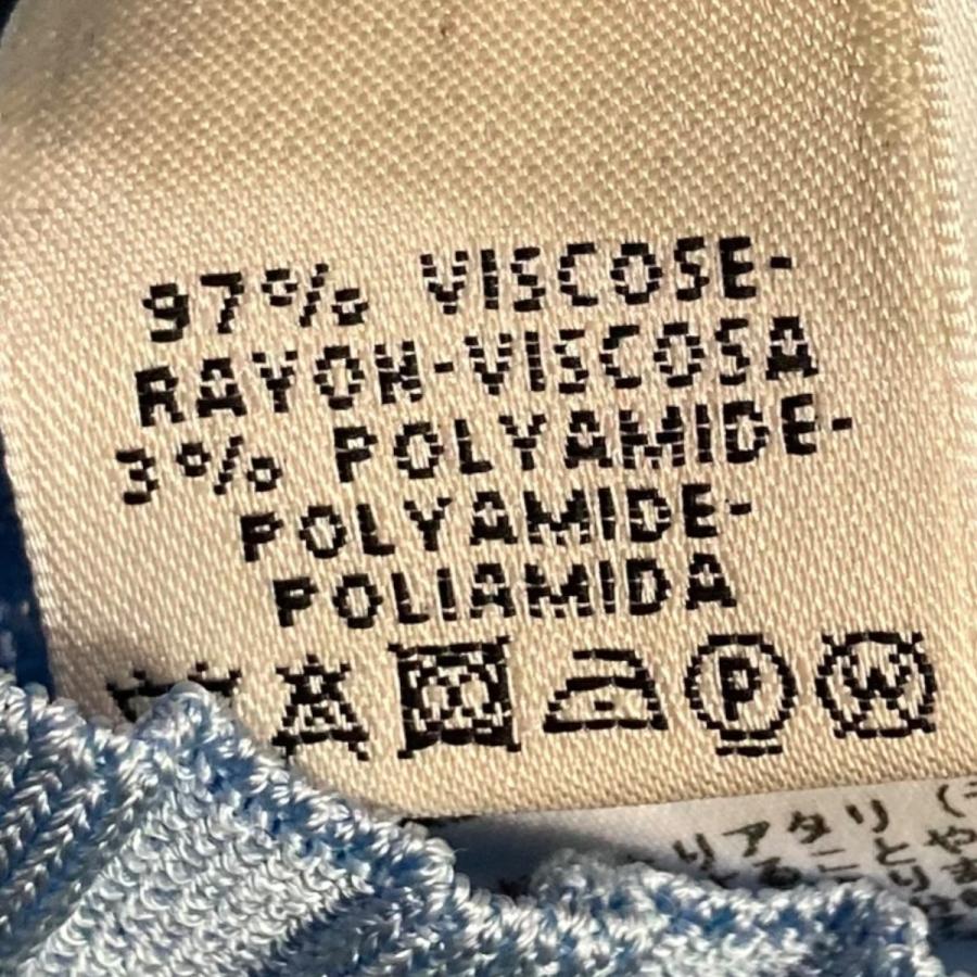 HERMES（エルメス） 【値下げ】HERMES リブニットトップ スカイブルー