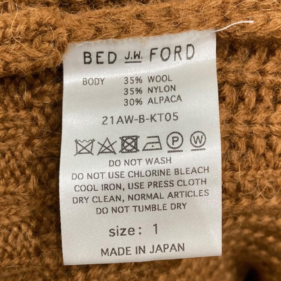 BED J.W. FORD ベッドフォード J．W． ジップアップニットジャケット 