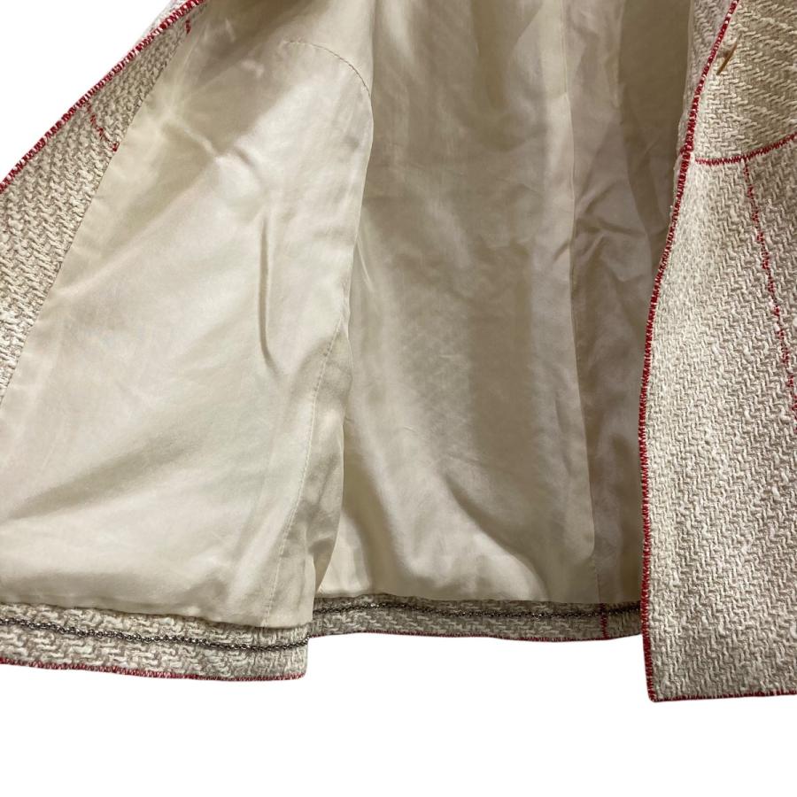 CHANEL 【値下げ】CHANEL ツイードジャケット P14977 アイボリー