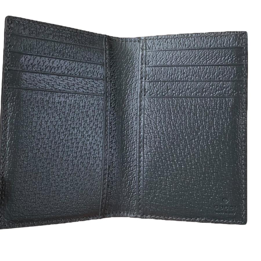 GUCCI 【値下げ】GUCCI カードケース 734943 ブラック×グレー