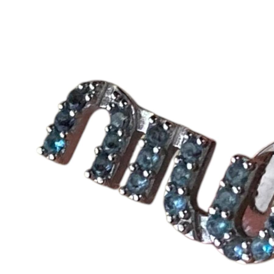 Miu Miu ロゴ入りメタルピアス ミュウミュウ Miu Miu MIUMIU ピアス 5IO125 2DTU メタル ロゴ