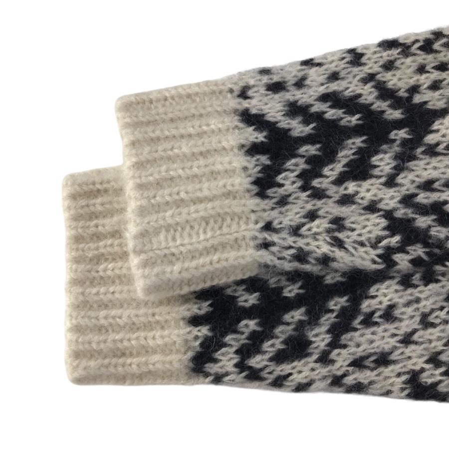 BATONER ノルディック柄 モヘア ニット セーター 1 バトナー BATONER ノルディック柄モヘアニット