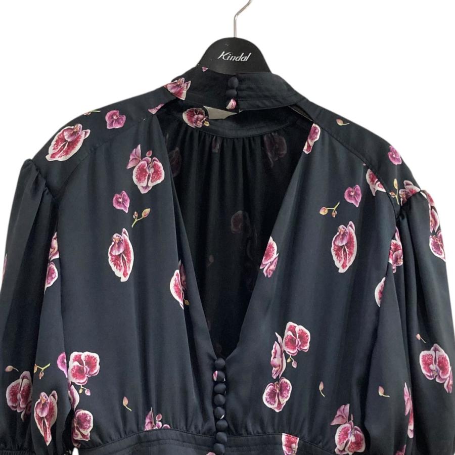 値下げ】FETICO GATHERED PHALAENOPSIS PRINT DRESS プリント