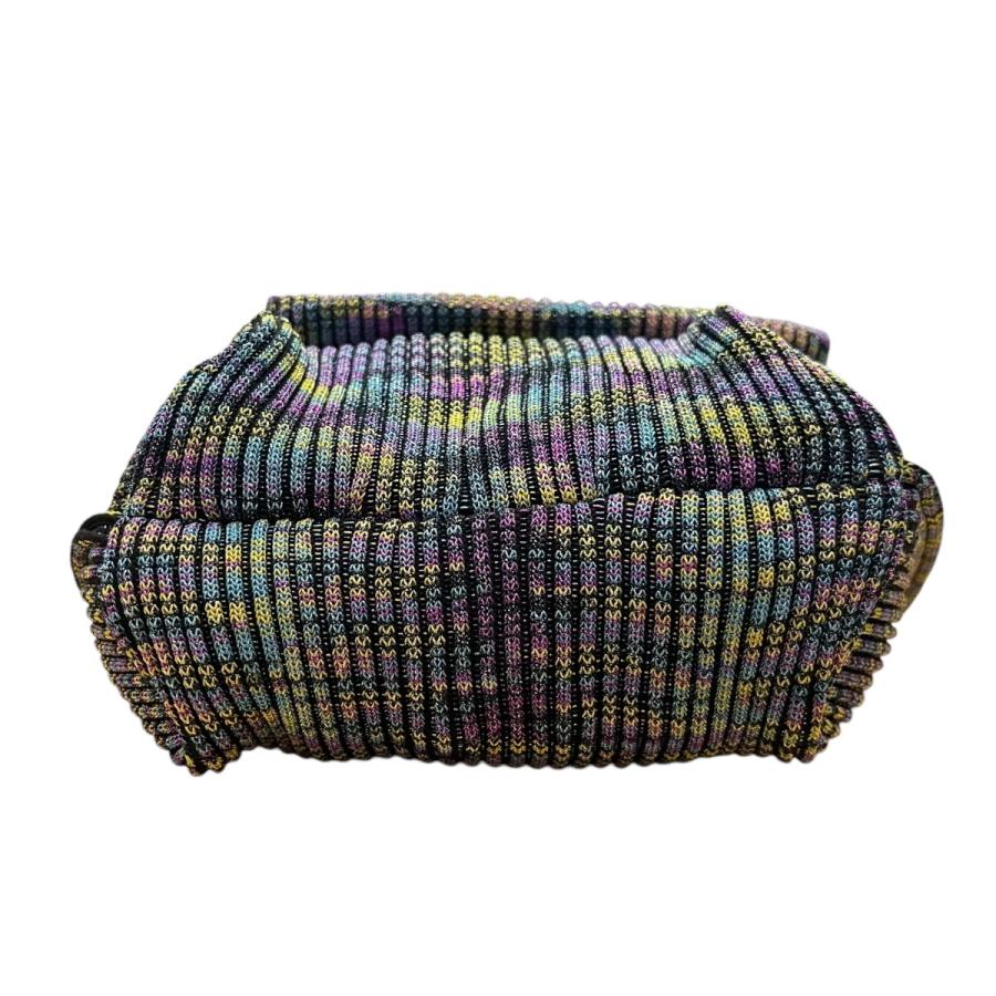 ブルー】LASTFRAME COLOR METALLIC OBI BAG ハンドバッグ マルチカラー 