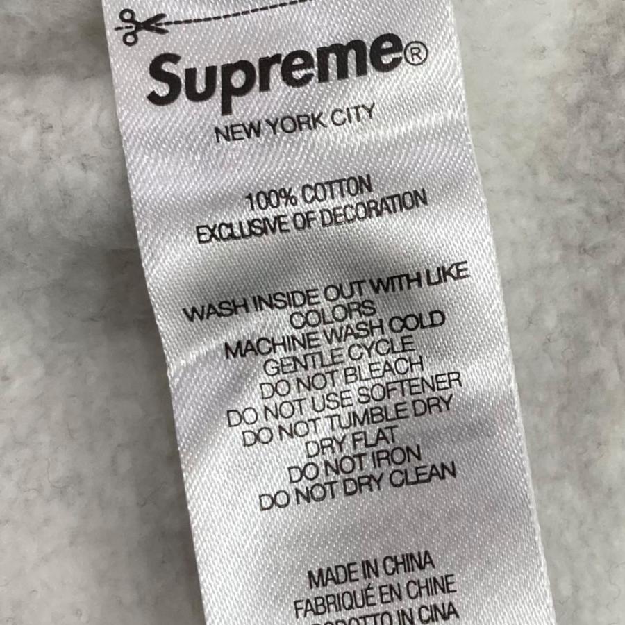 Supreme シュプリーム フードロゴパーカー ライトグレー×レッド Supreme シュプリーム フードロゴパーカー ライトグレー×レッド