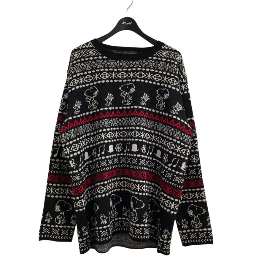 値下げ】s'yte×PEANUTS スヌーピーデザインニット uu-k07-611 ブラック