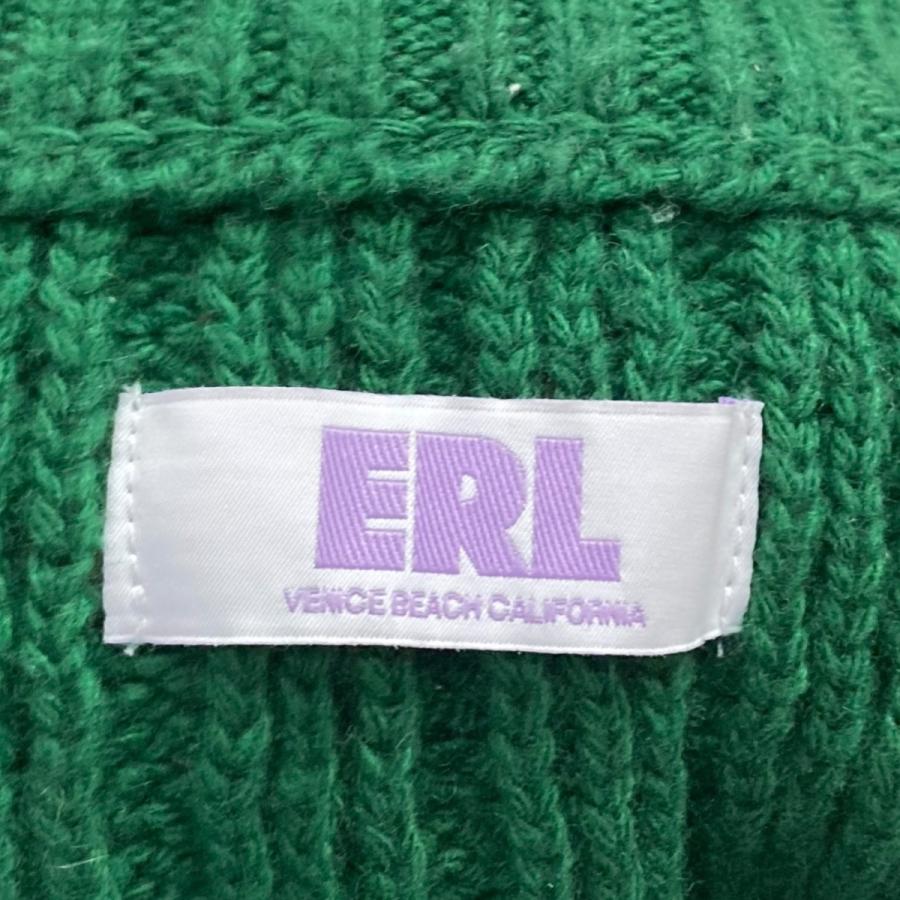 値下げ】ERL ボーダーニット erl05-n009 グリーン サイズ：XL (EC
