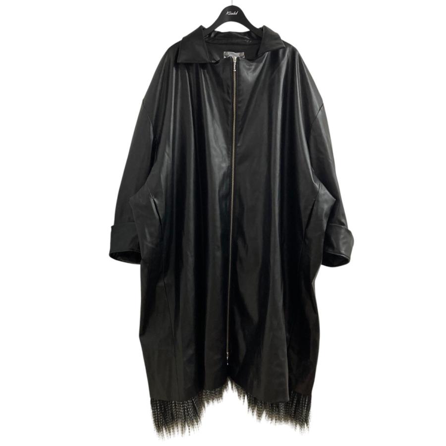 値下げ】EJ SHEYANG ジップレースコート ZIP LAPEL COAT ブラック