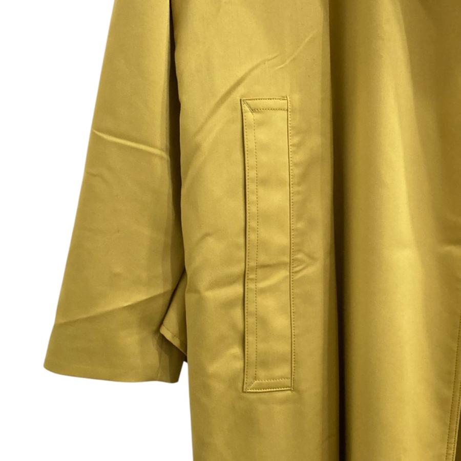 極美品 133,100円 SATORU SASAKI ツイード調トレンチコート 値下げ】SATORU SASAKI トレンチコート SS21-C01-101 イエロー サイズ