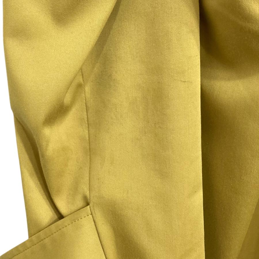 極美品 133,100円 SATORU SASAKI ツイード調トレンチコート 値下げ】SATORU SASAKI トレンチコート SS21-C01-101 イエロー サイズ