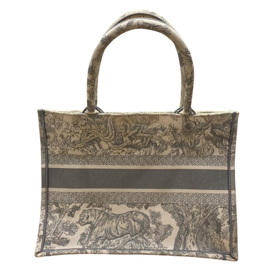 CHRISTIAN DIOR トートグレー クリスチャンディオールブックトート ミディアム グレー