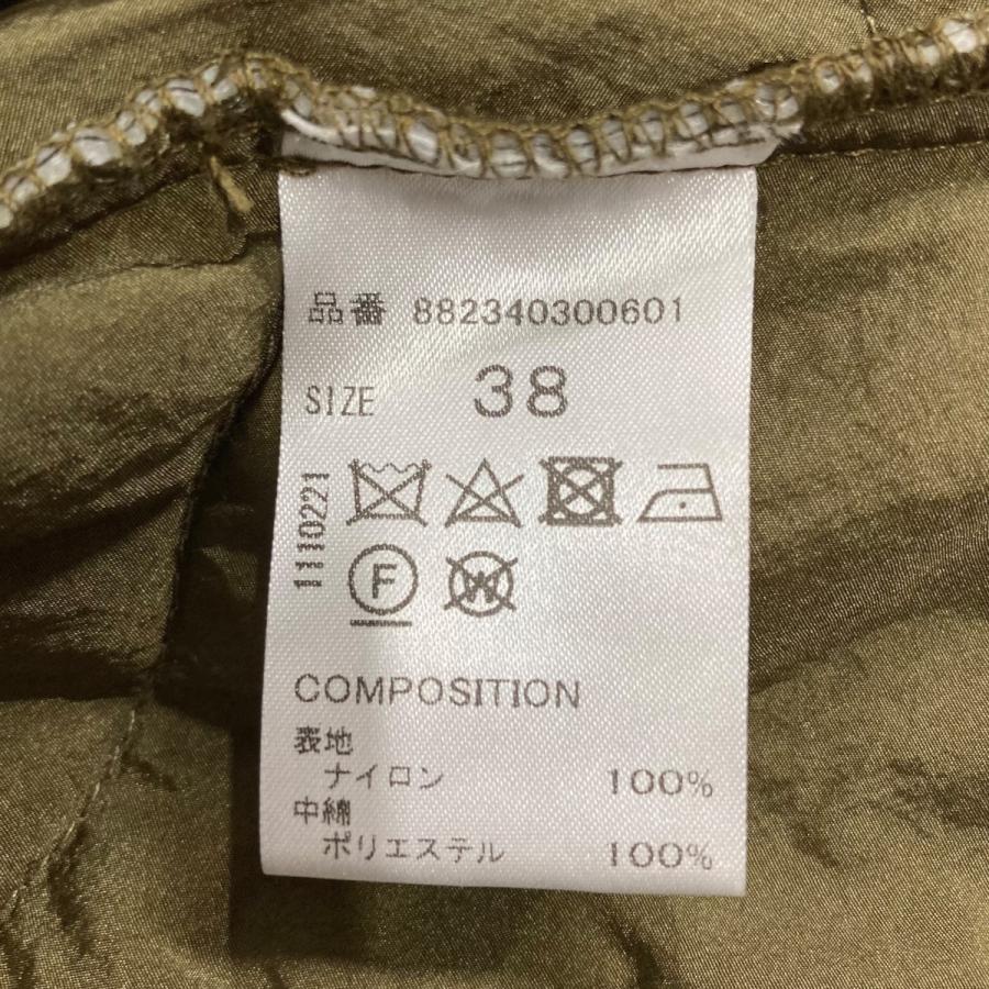 値下げ】OMMO キルティングタックデザインワンピース カーキ サイズ 