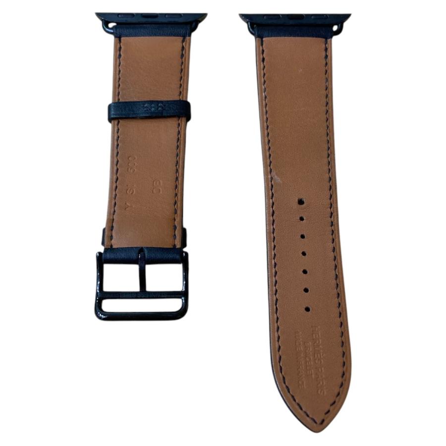 エルメス HERMES APPLE WATCH レザーバンド ブラック サイズ