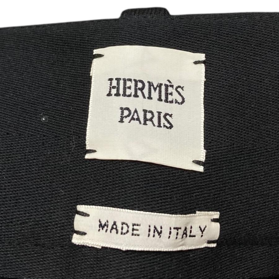 HERMES 【値下げ】HERMES ウールパンツ ブラック サイズ：34 (新宿店