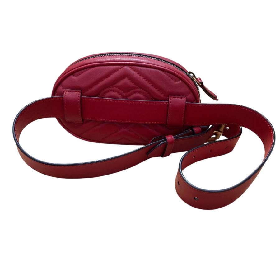 GUCCI（グッチ） 【値下げ】GUCCI GGマーモントウエストバッグ レッド