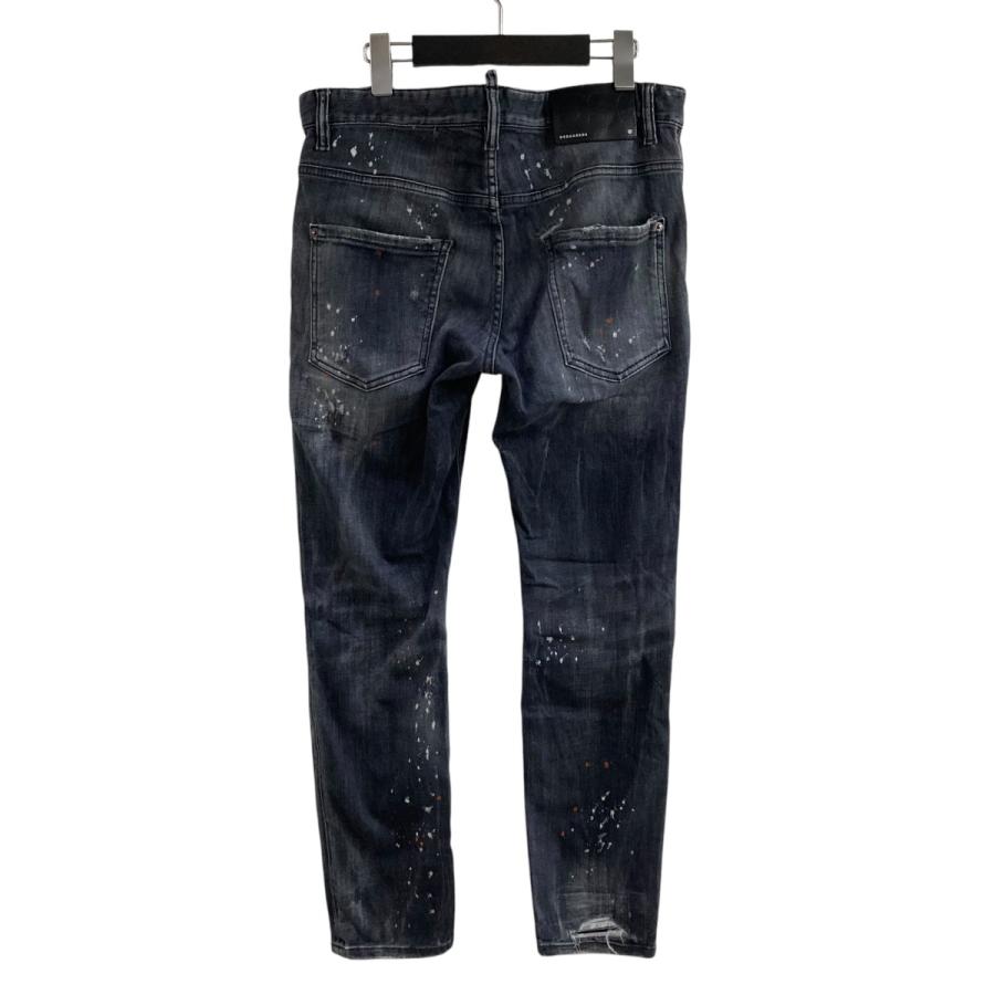 DSQUARED2（ディースクエアード） ダメージ加工デニムパンツ ブラック