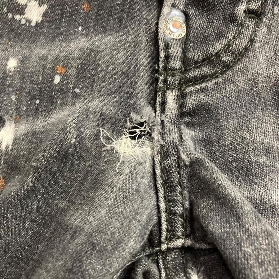 DSQUARED2（ディースクエアード） ダメージ加工デニムパンツ ブラック