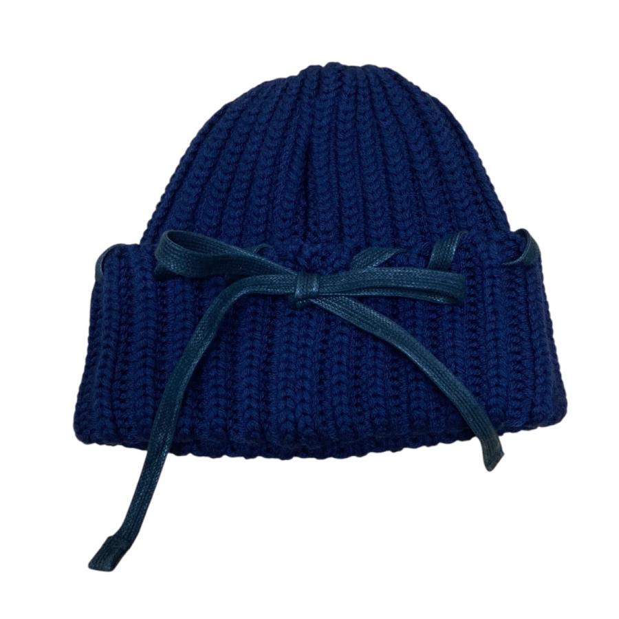 【値下げ】Thames WHIPSTITCH BEANIE INK ニット帽 ネイビー サイズ：F (EC) | テムズ | 01