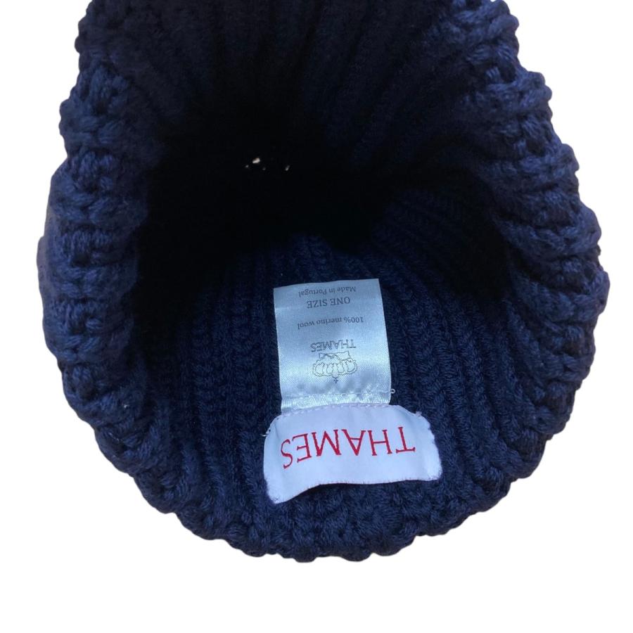 【値下げ】Thames WHIPSTITCH BEANIE INK ニット帽 ネイビー サイズ：F (EC) | テムズ | 03