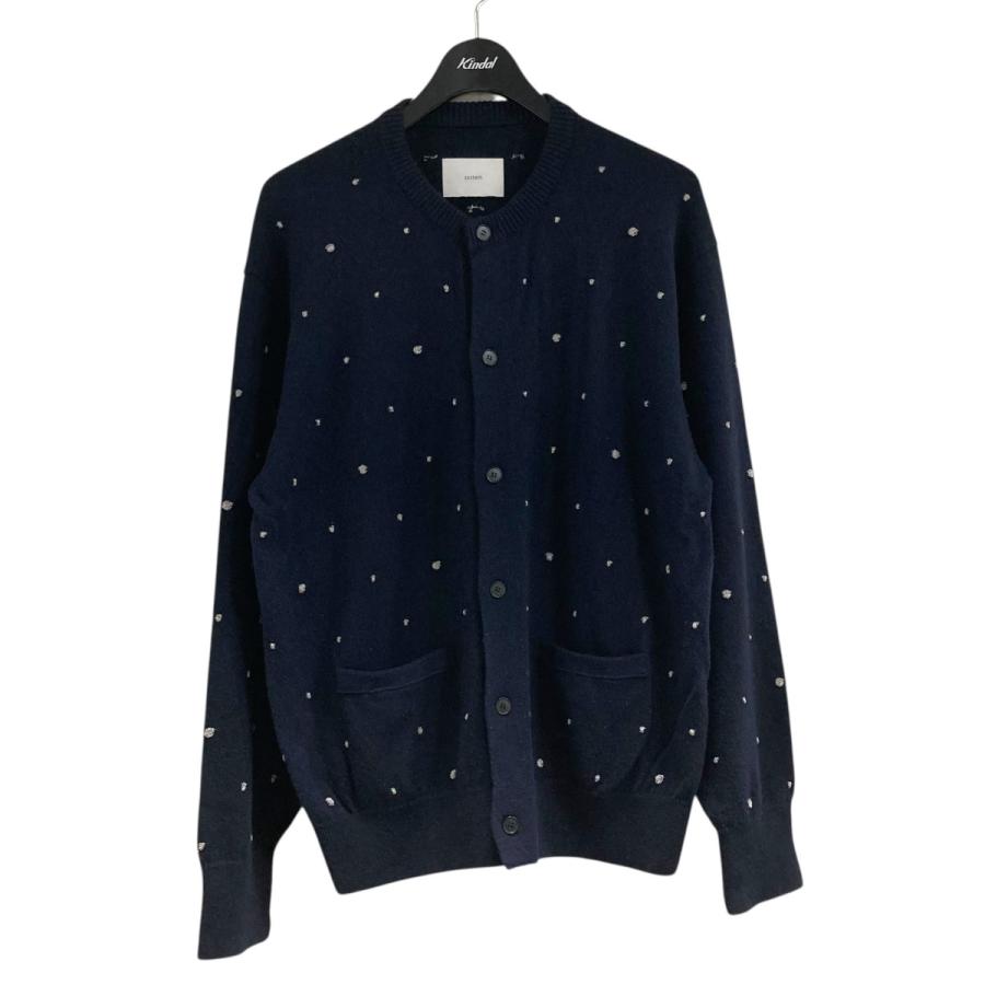 値下げ】ssstein 24AW グリッタードットクルーネックカーディガン ST