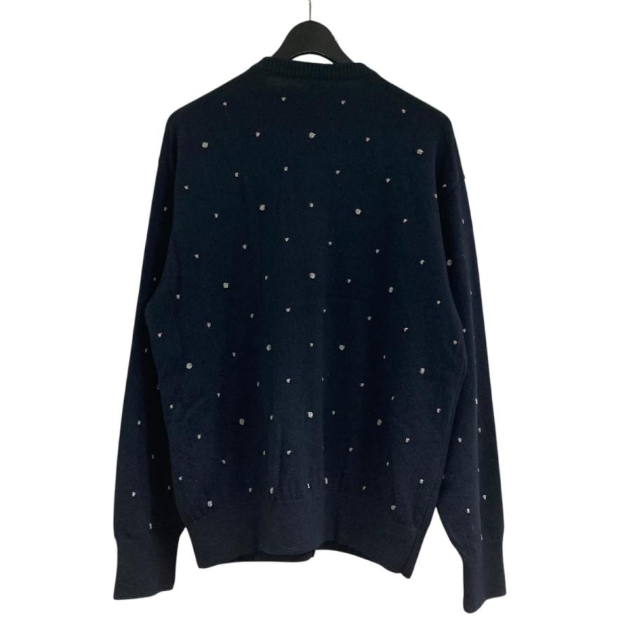 値下げ】ssstein 24AW グリッタードットクルーネックカーディガン ST