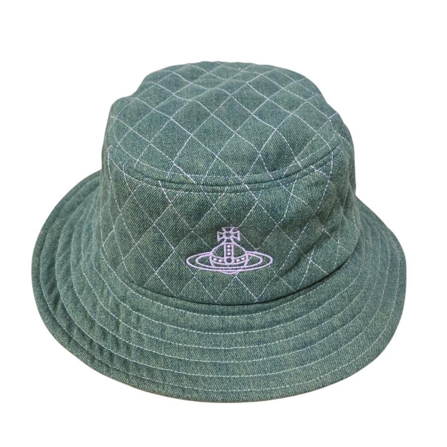 Vivienne Westwood キルティング バケットハット グリーン Vivienne Westwood ヴィヴィアンウエストウッド キルティング