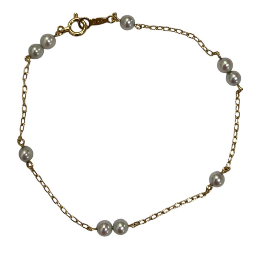 MIKIMOTO パールブレスレット ゴールド MIKIMOTO ミキモト ブレスレット 18金 K18イエローゴールド