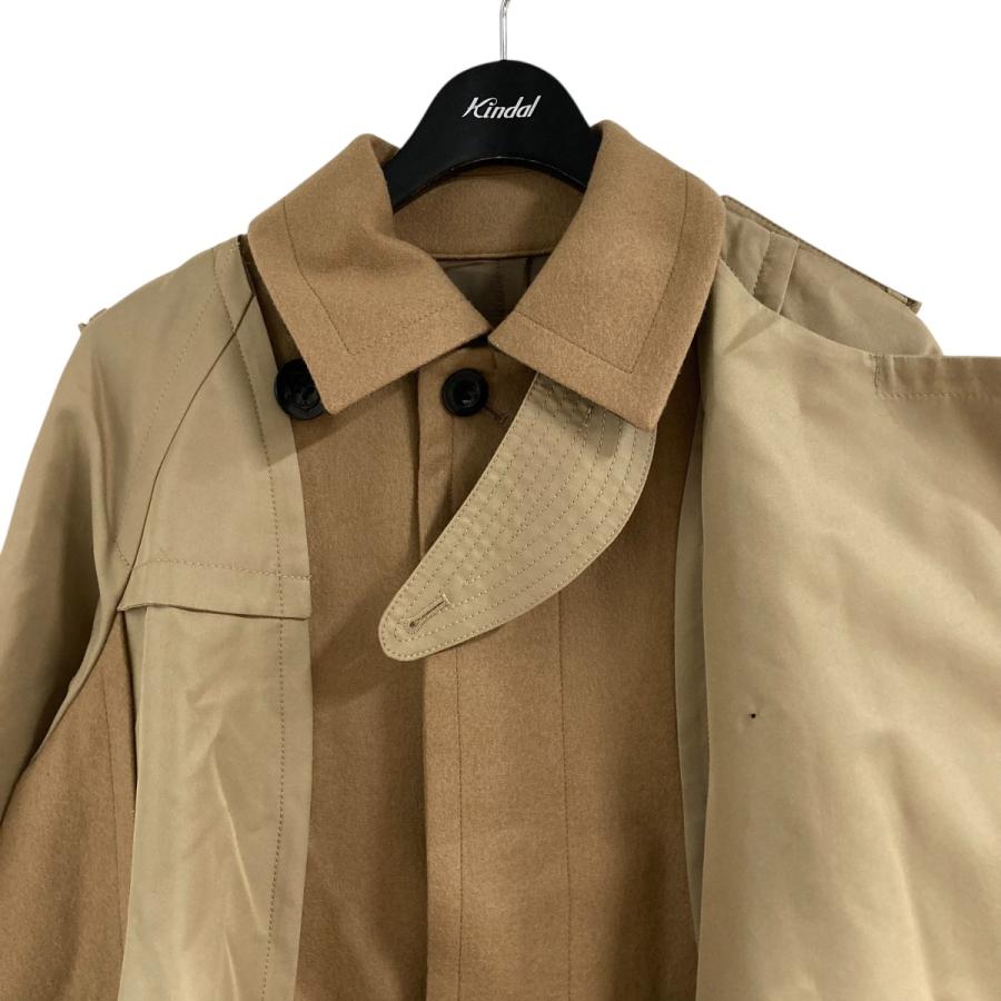 sacai（サカイ） 【値下げ】sacai メルトンコート ベージュ×キャメル