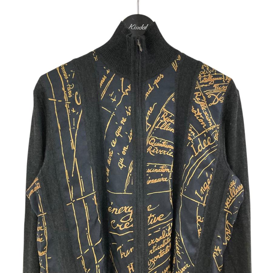 HERMES（エルメス） 【値下げ】HERMES シルク切替カシミヤジップアップ