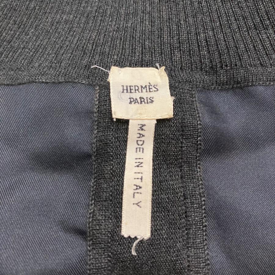 HERMES（エルメス） 【値下げ】HERMES シルク切替カシミヤジップアップ