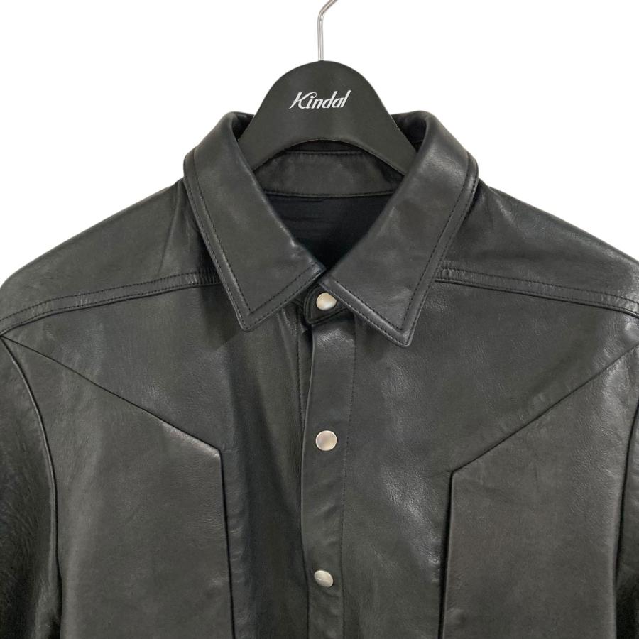rick owens黒 レザージャケット 40 Rick Owens 【値下げ】RICK OWENS レザージャケット ブラック