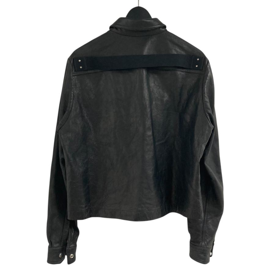 【RICK OWENS】クロップド レザー ジャケット ブラック Rick Owens クロップド レザージャケット | ブラック | FARFETCH JP