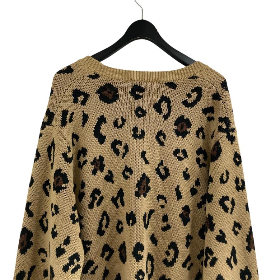 KAIKO カイコー レオパードカーディガン ベージュ×ブラウン