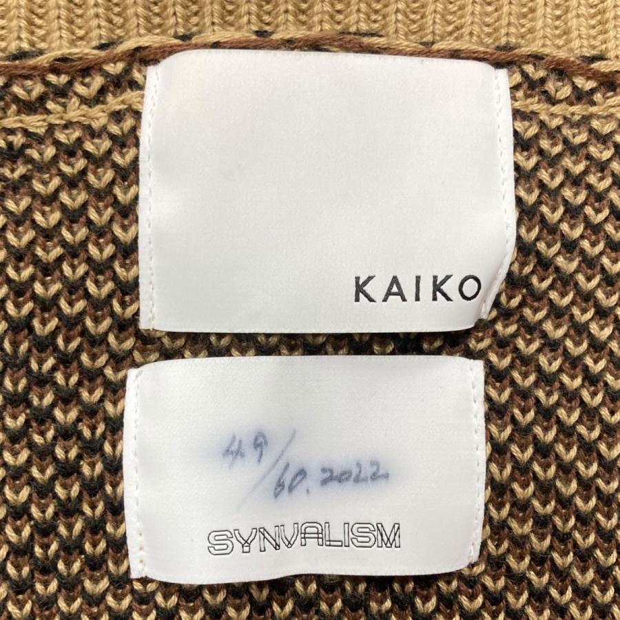 KAIKO レオパード　カーディガン ベージュ KAIKO カイコー レオパードカーディガン ベージュ×ブラウン