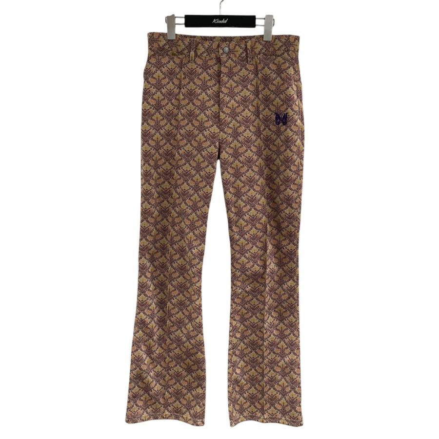 NEEDLES フレアパンツ　ジャガード Needles 【値下げ】Needles ジャガードフレアパンツ ブラウン