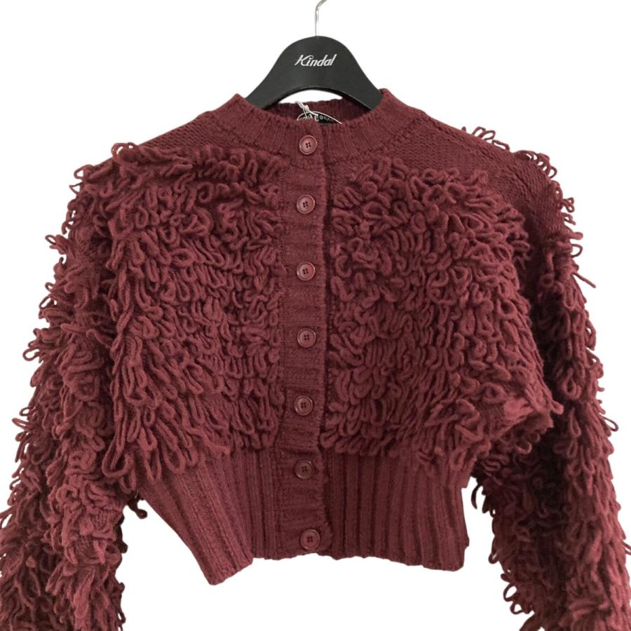 最終価格‼️Molly Goddard × コムデギャルソン ニット カーディガン 値下げ】MOLLY GODDARD ニットカーディガン ブラウン サイズ：M (新宿