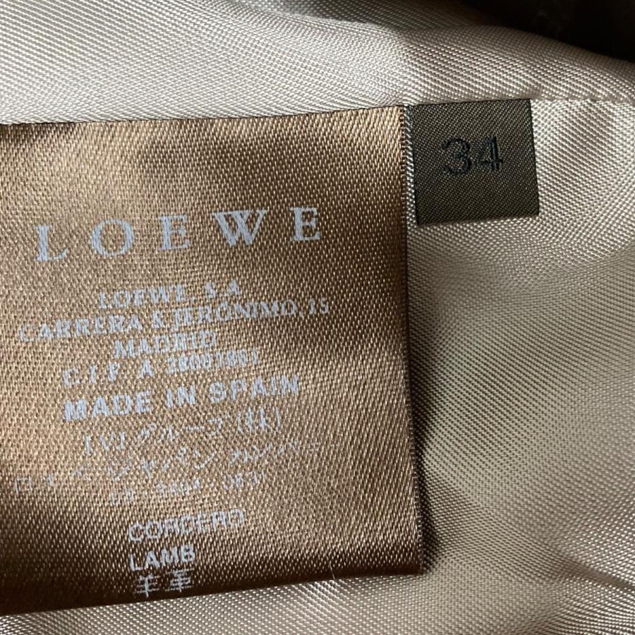 LOEWE（ロエベ） 【値下げ】LOEWE レザージャケット アイボリー サイズ