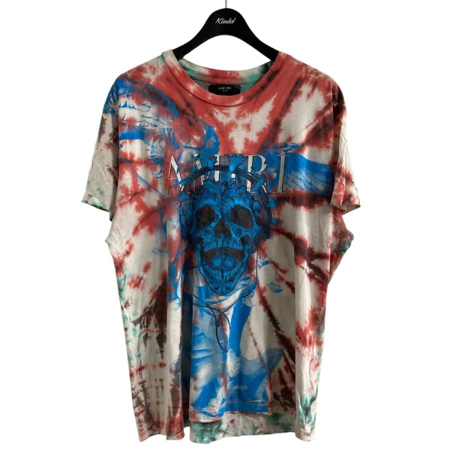 AMIRI（アミリ） タイダイプリントTシャツ レッド×ブルー サイズ：M 